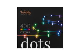 Гірлянда Smart LED Twinkly Dots Lights RGB 400 Gen II, IP44, 20м, кабель прозорий (TWD400STP-TEU)