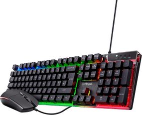 Игровая клавиатура и мышь Trust GXT 838 Azor, QWERTY UK, LED, 8 Anti-Ghosting, ПК PS4 Xbox ноутбука, набор