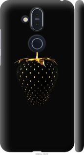 Чохол на Nokia 8.1 Чорна полуниця "3585m-1620-24368"