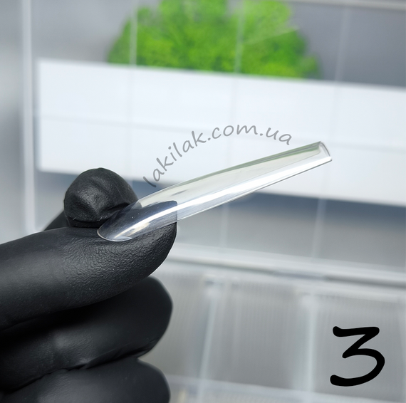 Гелевые типсы для наращивания длинный квадрат 240шт (в боксе) | Зображення 1