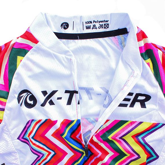 Вело костюм женский X-Тiger XW-CT-155 Multicolor Zigzag S комплект кофта+штаны | Зображення 4