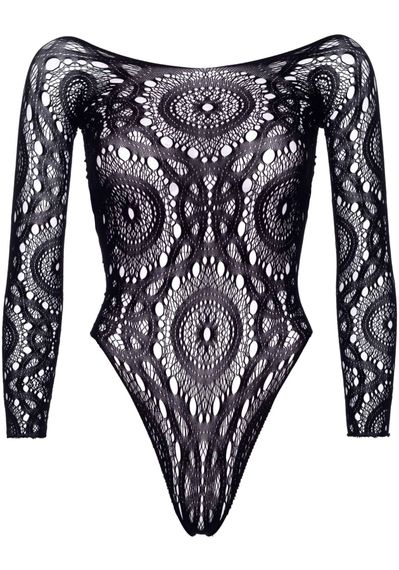 Боді-бодістокінг Leg Avenue Snap crotch thong back teddy Чорний M/L | Зображення 2
