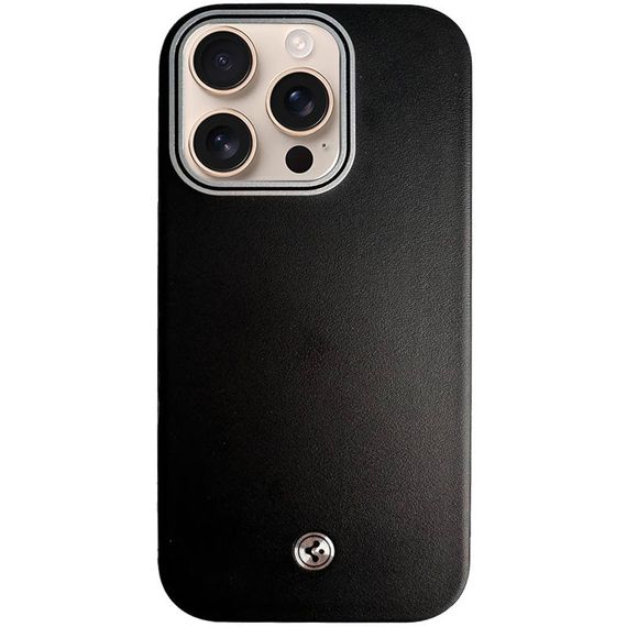 Чохол SGP PC+Leather with MagSafe для Apple iPhone 16 Pro Max (6.9") Black