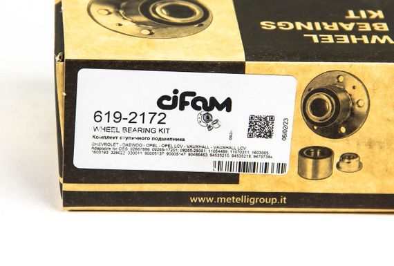Підшипник задньої маточини Opel Astra/Corsa/Kadett/Lanos/Nexia 75-08, CIFAM (6192172) | Зображення 4