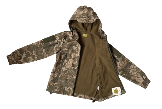 Костюм дитячий ARMY KIDS Скаут Soft-Shell теплий камуфляж Піксель | Зображення 6