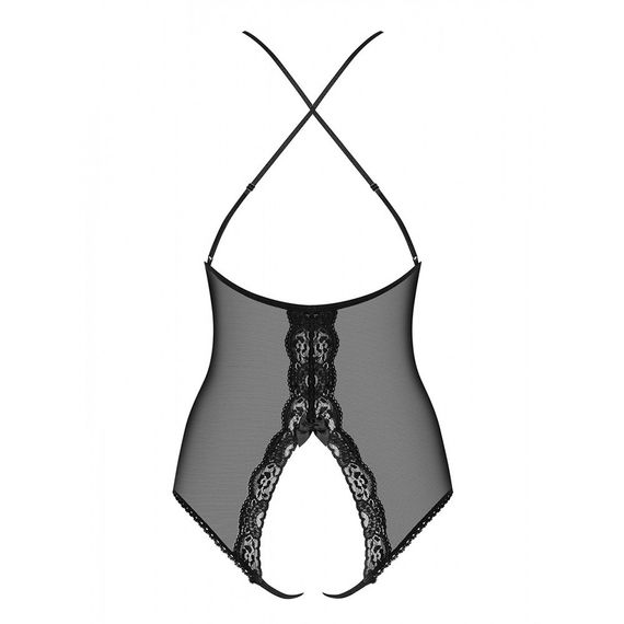 Боді із прозорої сіточки Obsessive 841-TED-1 з відкритим доступом, чорний, S/M sexstyle | Зображення 3