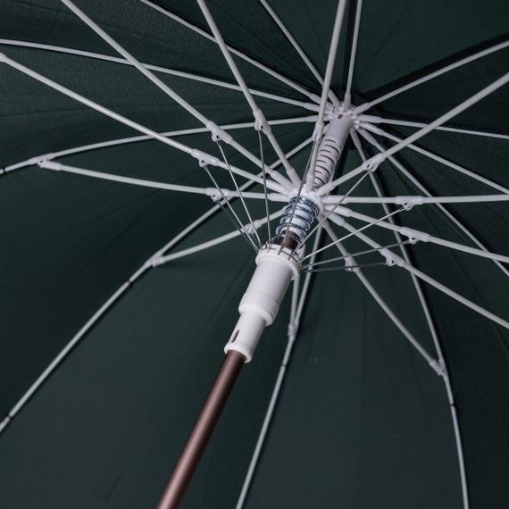 Класична парасолька-тростина з чохлом напівавтомат з поліестеру міцна надійна 12 спиць діаметр 120 см Зелений HP-23-16GR | Зображення 7