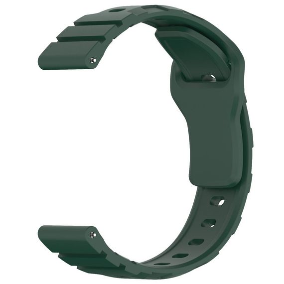 Силіконовий ремінець Defense для Smart Watch 22mm Pine green | Зображення 2