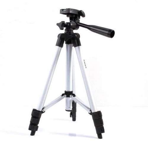Штатив для телефона и фотоаппарата Tripod 3110 PRO портативный трипод 0,35-1.02м высота. Цвет: серебряный | Зображення 2