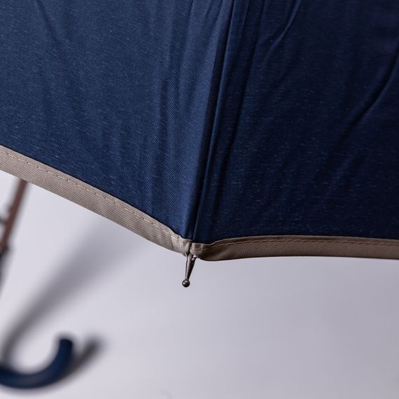 Класична парасолька-тростина з чохлом напівавтомат з поліестеру міцна надійна 12 спиць діаметр 120 см Сірий HP-23-16G | Зображення 7