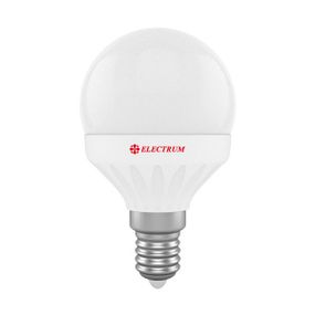 LED лампа E14 4W(360Lm) 4000K Electrum шар PA LB-5 алюпласт. корп. A-LB-1808