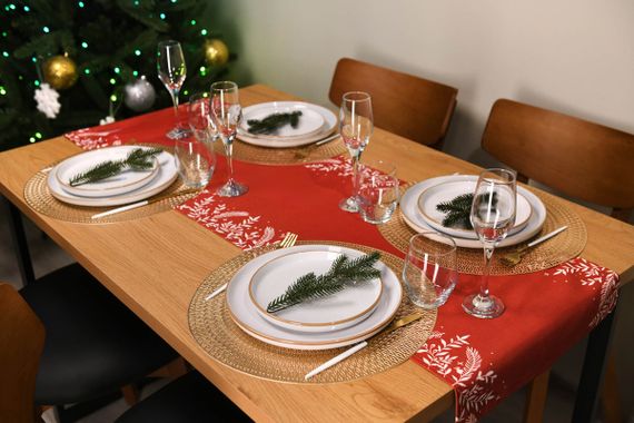 Раннер Ardesto Happy Holidays ART01HR 40х140 см красный | Зображення 2