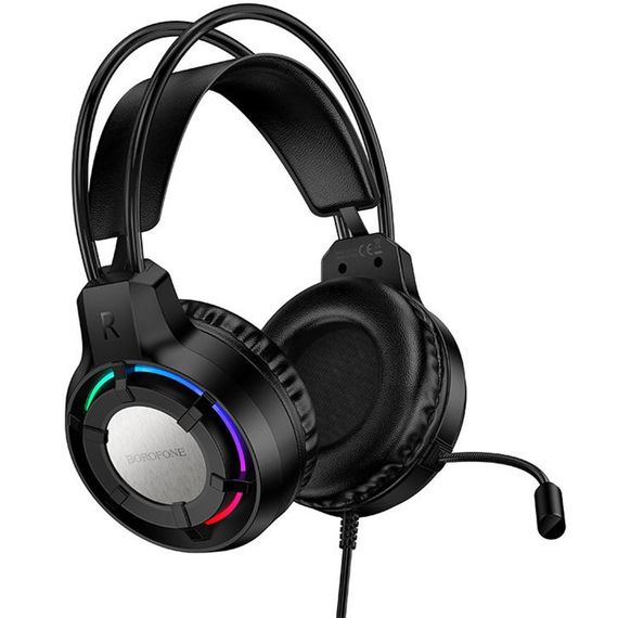 Накладні навушники Borofone BO112 Wave 3.5mm+USB Black