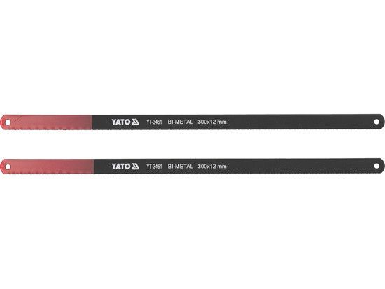 Полотно по металу 300х12х0,65 мм BIMETAL 2 штуки YATO YT-3461