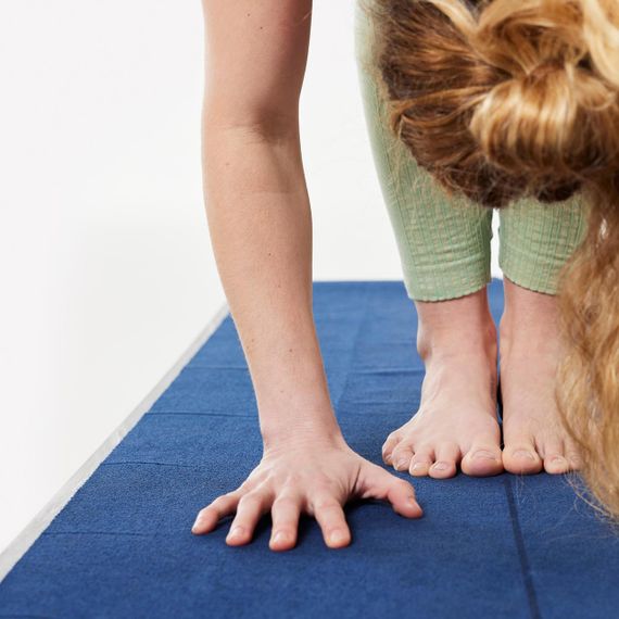 Килимок-рушник для йоги - Сірий/Синій - ОДИН | Зображення 1