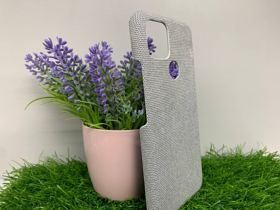 Чохол накладка Google Pixel 4A 5G тонкий тканина сірий | Зображення 2