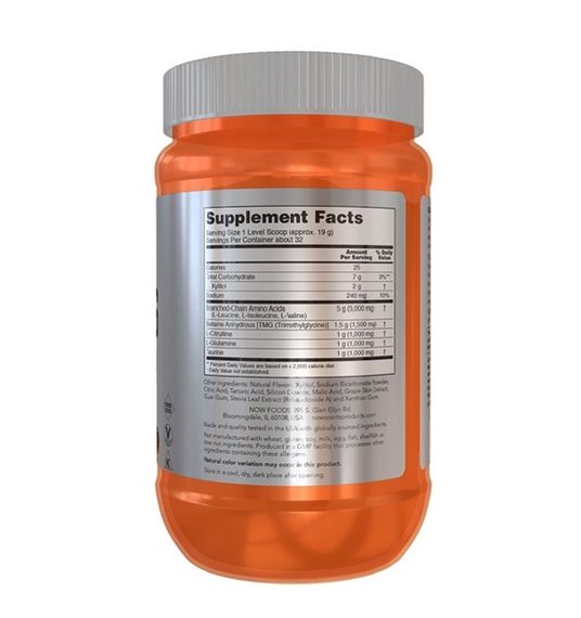 Аминокислота BCAA NOW Foods BCAA Big 6 Powder 600 g /33 servings/ Grape | Зображення 1