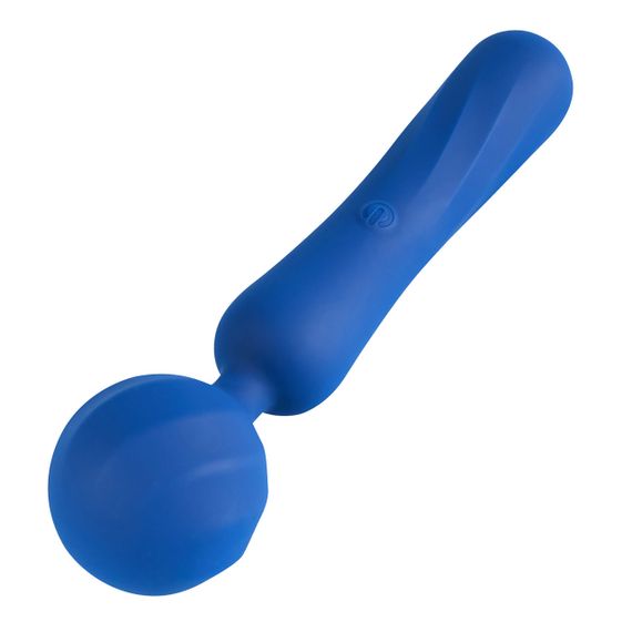 Вібромасажер Wand із гнучкою насадкою BeYourLover Titan, синій, 25 × 6,27 см Sex Aura | Зображення 3