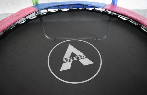 Батут детский Atleto 374 см с защитной сеткой и лестницей для дома и дачи разноцветный 21000325 | Зображення 1
