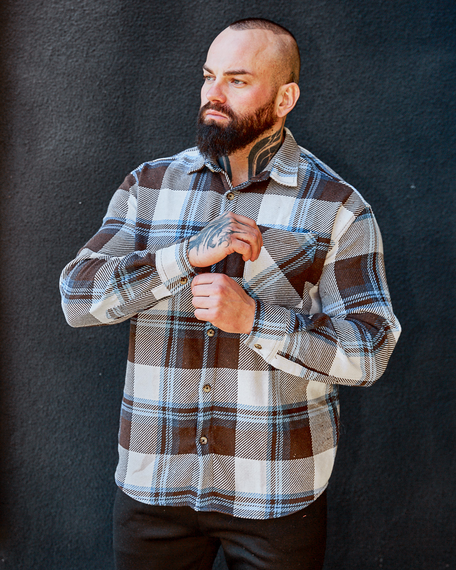 Тепла сорочка Ріо блакитно-білий S | Зображення 2