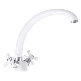 Смеситель для кухни MIXXUS OMEGA 273 белый (MI2766)