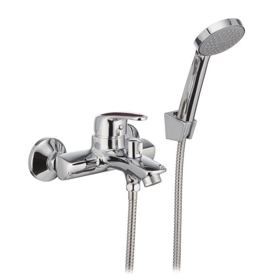 Змішувач для ванної CRON MAGIC 009 червона ручка (CR0126)