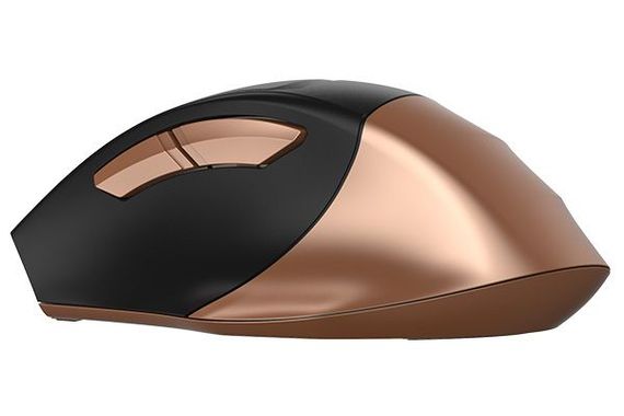 Миша бездротова A4Tech Fstyler FG35,  USB, колір чорний+бронза | Зображення 1