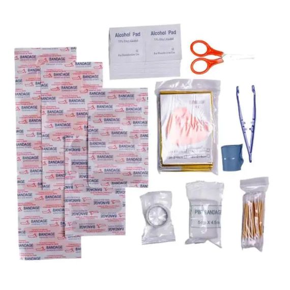 Туристический набор инструментов для выживания 21х15х12 см походный набор с аптечкой и лопатой Lugi HP-D-5 | Зображення 1