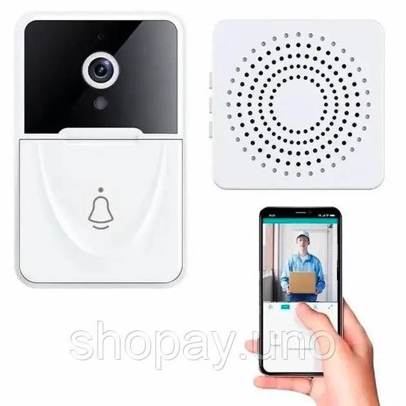 Бездротовий дверний WIFI дзвінок Doorbell X9 · Відеодомофон з Wi-Fi камерою та датчиком руху | Зображення 5