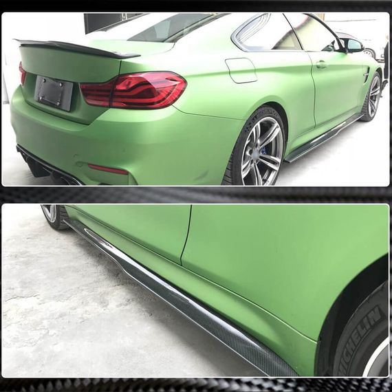 Накладки на пороги V3 (для F82/F83, Карбон) для BMW 4 серия F-32 2012-2020 гг | Зображення 3