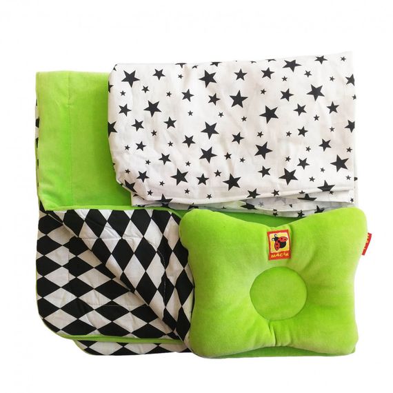Дитячий постільний комплект Bed Set Newborn МС 110512-08 подушка + ковдру + простирадло | Зображення 1