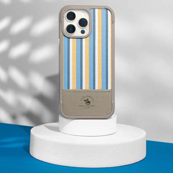 Шкіряний чохол Polo Santa Barbara Isaac для Apple iPhone 16 Pro (6.3") Titanium grey | Зображення 3