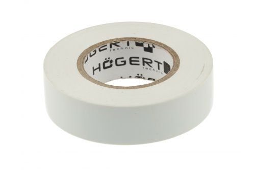 Стрічка ізоляційна ПВХ, біла, HT1P285 уп 1 шт Hoegert