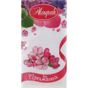 Cухі серветки alsupak без аромату (квітка) 10шт