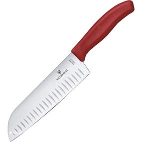 Кухонный нож Victorinox SwissClassic Santoku 17см Red (6.8521.17G)