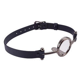 Кляп Roomfun с серебристым кольцом-расширителем, M Sex Aura