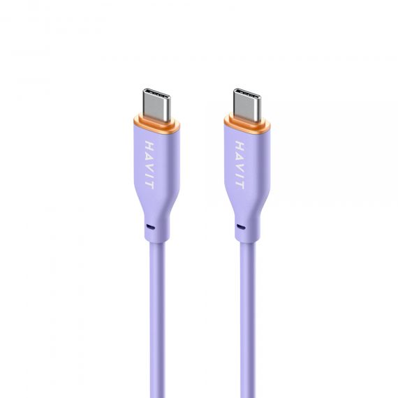 Кабель Type-C to Type-C HAVIT HV-CB603 PD60W 3A 1.2м (гіпереластичний)