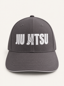 Сіра кепка/бейсболка TM KINTAYO з вишивкою JIU JITSU/ДЖИУ ДЖИТСУ, унісекс