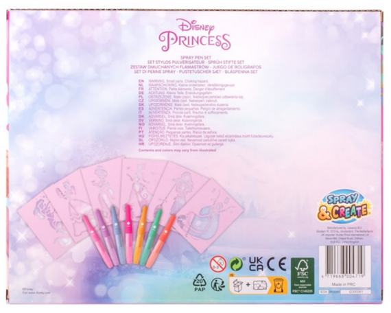Набір Disney Princess Спрей-ручки з трафаретами (DP22364) | Зображення 6