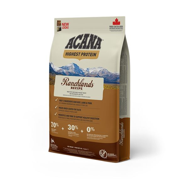 Корм Acana Ranchlands Dog Recipe сухий з червоним м'ясом для собак будь-якого віку 6 кг