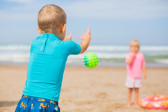 Футболка дитяча з УФ-захистом з короткими рукавами блакитна - 1,5 роки 76-81 см | Зображення 4