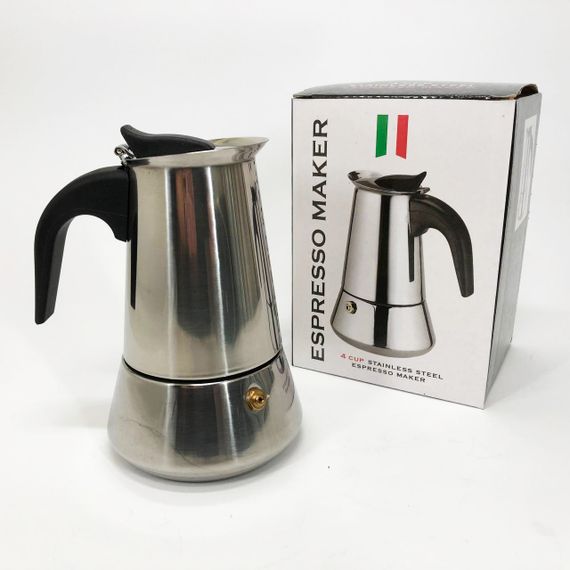 Гейзерні італійські кавоварки, Зручна гейзерна кавоварка, Кавоварка гейзерна на чашки BJ-95 | Зображення 6