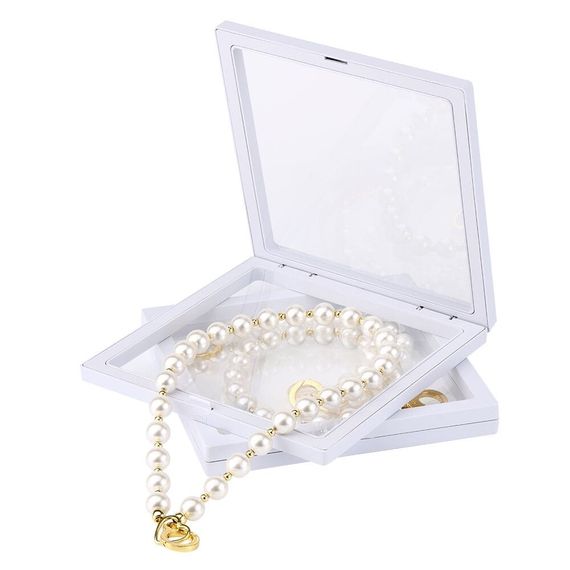 Нашийник із повідцем LOCKINK Pearl Collar&Leash Set Білий One Size | Зображення 5