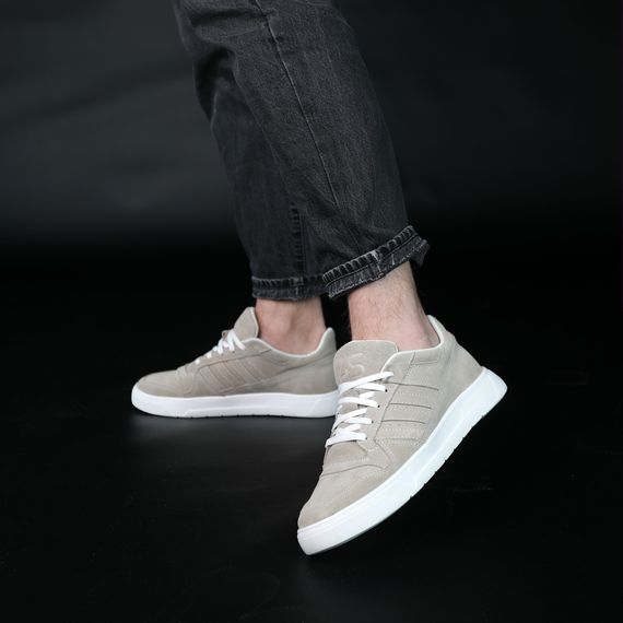 Кеди чоловічі замшеві 591345 Бежеві 40 41 42 43 44 45 | Зображення 7