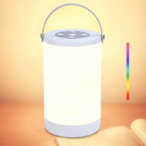Настольный светильник с аккумулятором TE-060 RGB+3000K+IC, USB