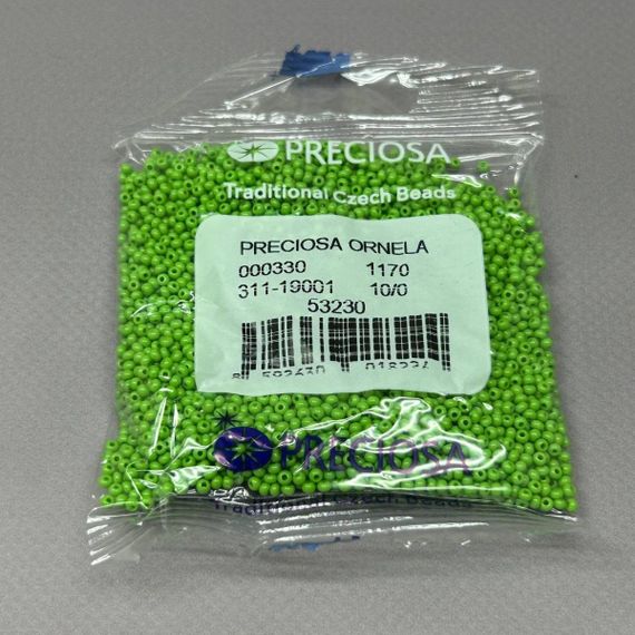 Бисер чешский Preciosa 10/0, цвет 53230 - 50 г | Зображення 1