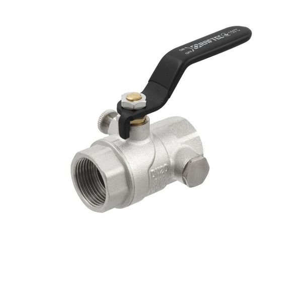 Кран кульовий з дренажем Raftec BLACK 3/4" ВВ DN20 (WDRH02) | Зображення 1