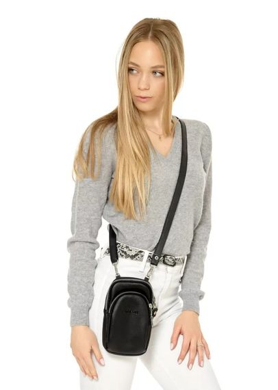 Сумка жіноча Sambag Modena чорна 19 х 11 х 3 см (96093001) | Зображення 3