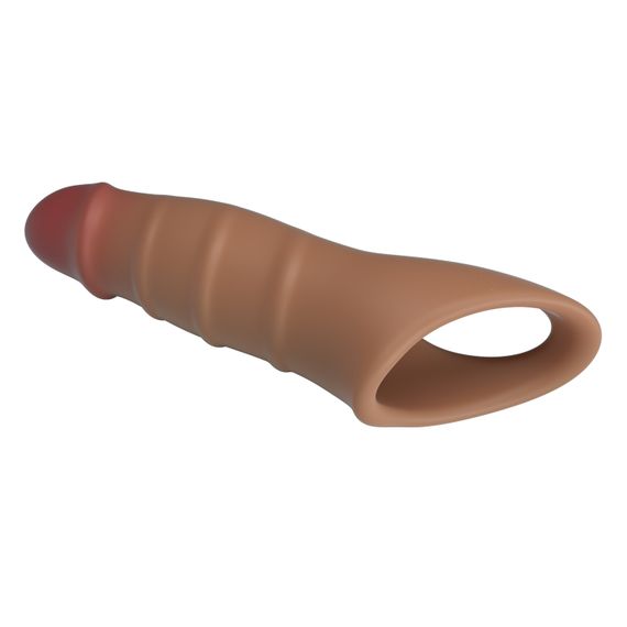 Насадка на член - Pretty Love Damell Penis Sleeve Brown | Зображення 7