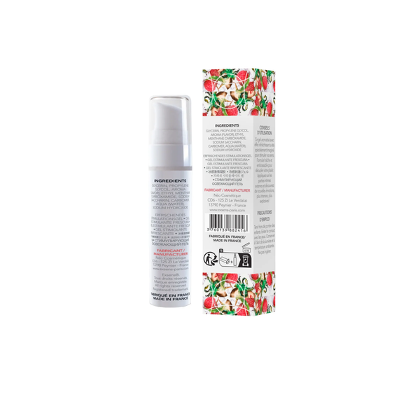 Стимулювальний гель EXSENS Kissable Fresh Ginger Litchi 15мл, можна для поцілунків, охолоджувальний | Зображення 1